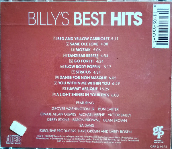 Billy Cobham : Billy's Best Hits (CD, Comp, RM)