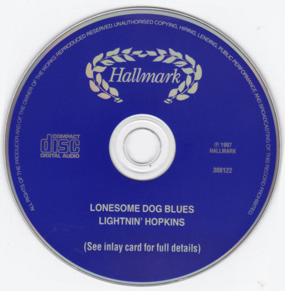 Lightnin' Hopkins : Lonesome Dog Blues (CD, Comp)
