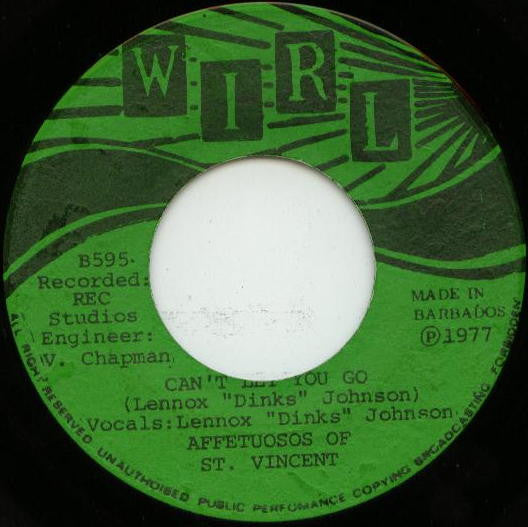 Affetuosos Of St. Vincent : Can't Let You Go (7", Gre)