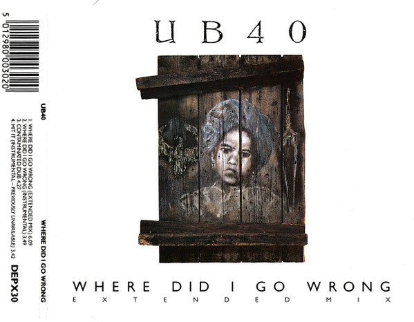 UB40 : Where Did I Go Wrong (Extended Mix) (CD, Single)