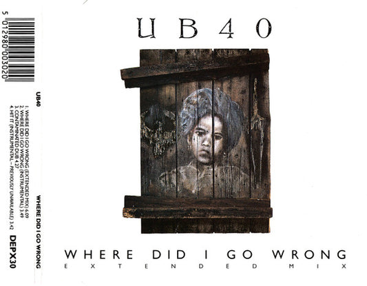 UB40 : Where Did I Go Wrong (Extended Mix) (CD, Single)