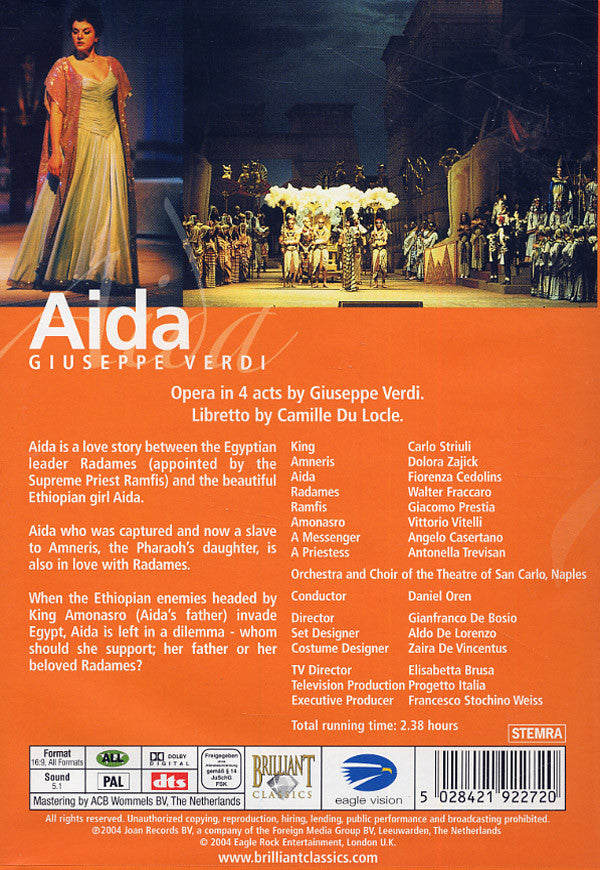 Giuseppe Verdi : Aida (Opera In 4 Acts By Giuseppe Verdi) (DVD-V)