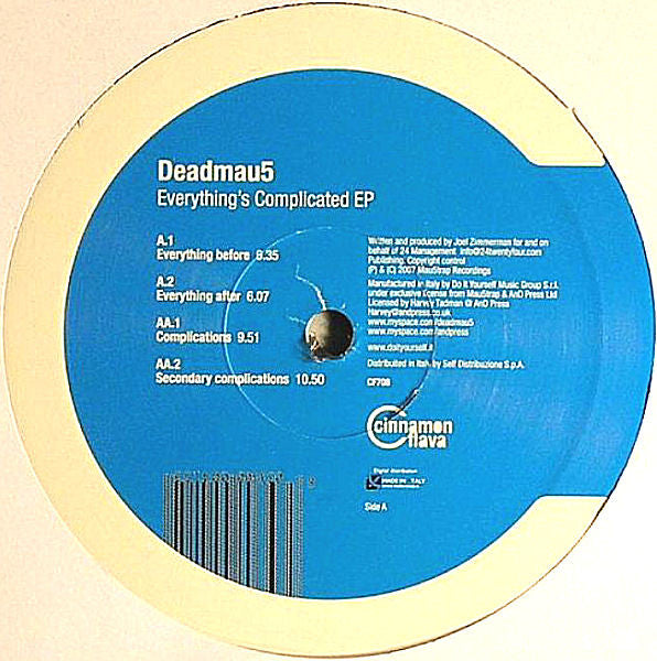 Deadmau5 : Everything's Complicated EP (12", EP)