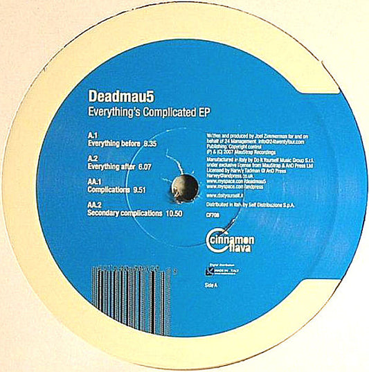 Deadmau5 : Everything's Complicated EP (12", EP)
