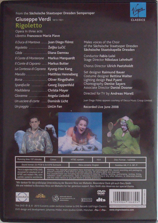 Verdi* : Rigoletto (DVD-V, Multichannel, NTSC)