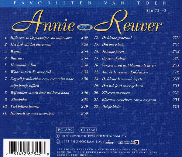 Annie de Reuver : Annie De Reuver (CD, Comp)