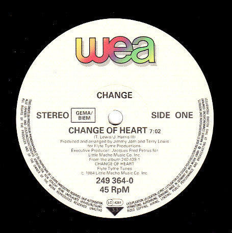 Change : Change Of Heart (12")