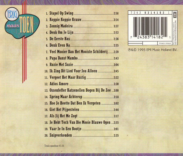 Eddy Christiani : Zonnig Madeira (CD, Comp)