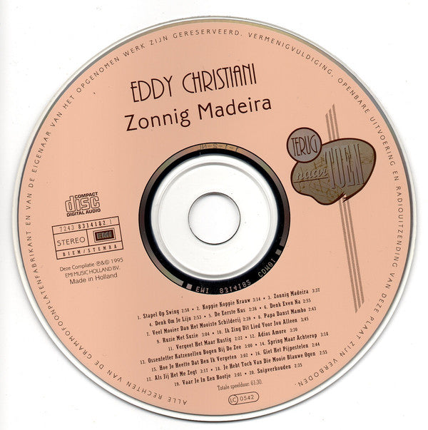 Eddy Christiani : Zonnig Madeira (CD, Comp)