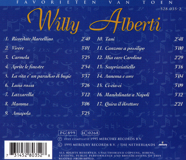 Willy Alberti : Willy Alberti (CD, Comp)