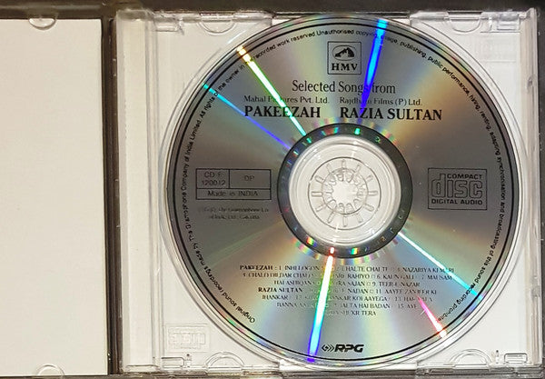 Naushad, Ghulam Mohammed, Khayyam : Pakeezah / Razia Sultan (CD, Album, Comp, RE)