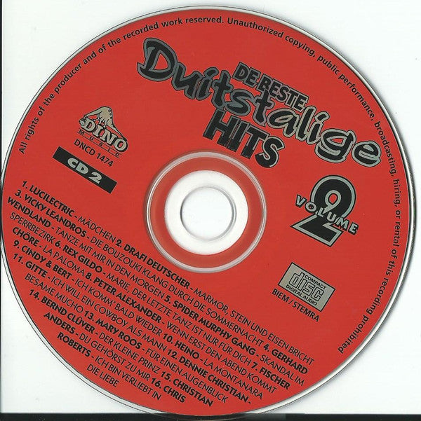 Various : De Beste Duitstalige Hits Volume 2 (2xCD, Comp)