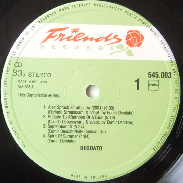 Eumir Deodato : Also Sprach Zarathustra (LP, Comp)