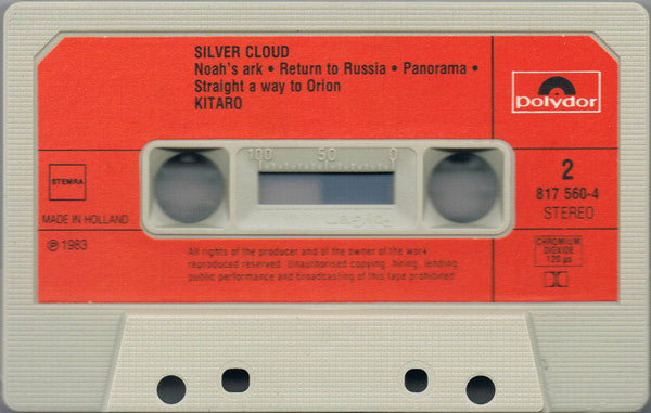 Kitaro : Silver Cloud (Cass, Album)