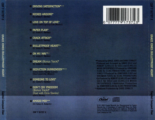 Grace Jones : Bulletproof Heart (CD, Album)