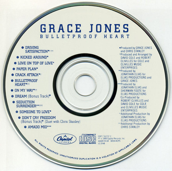 Grace Jones : Bulletproof Heart (CD, Album)