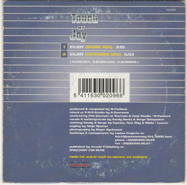 Touch Of Joy : Enjoy (CD, Single)