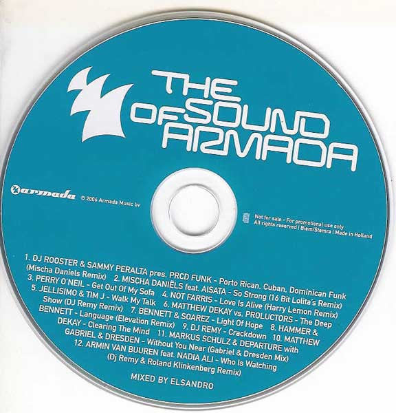 Various : The Sound Of Armada (CD, Mixed, Promo, Smplr)