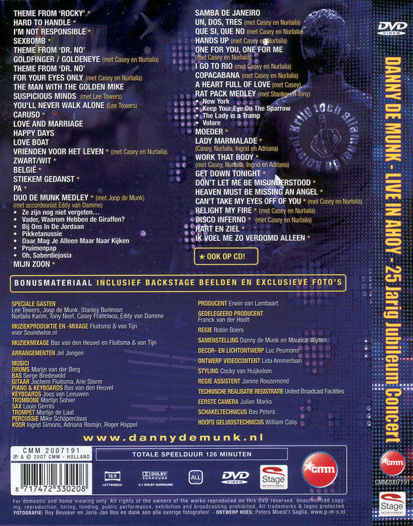 Danny de Munk : Live In Ahoy - 25 Jarig Jubileum Concert (DVD-V, PAL + CD)