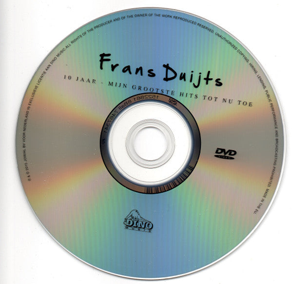 Frans Duijts : 10 Jaar - Mijn Grootste Hits Tot Nu Toe (CD, Comp + DVD-V)
