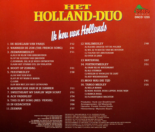 Het Holland Duo : Ik Hou Van Hollands (CD, Album)