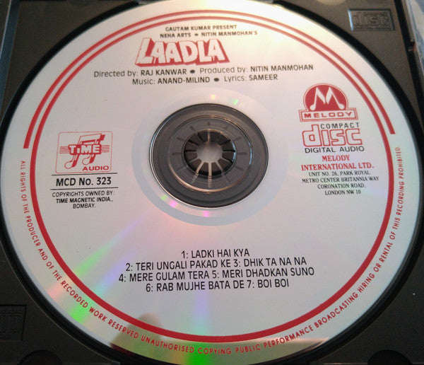 Anand Milind : Laadla (CD)