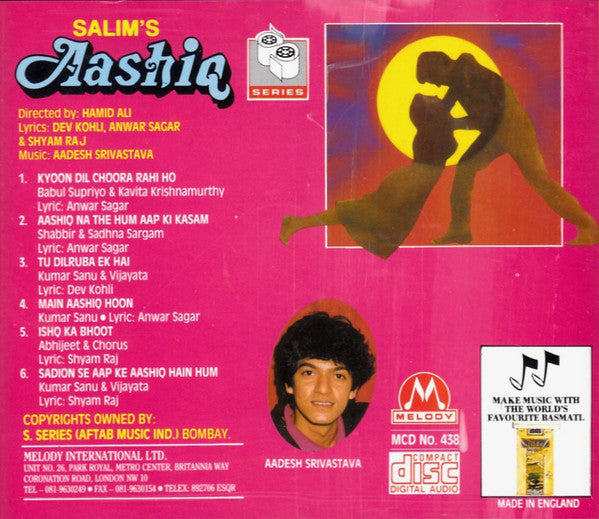 Aadesh Shrivastava : Aashiq (CD)