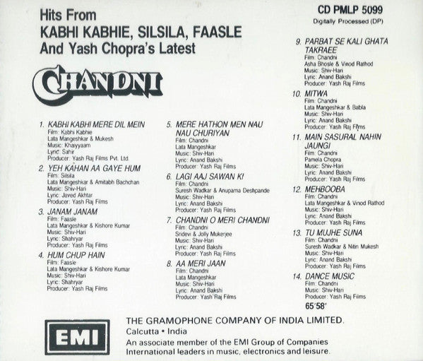 Shiv Hari, Anand Bakshi : Chandni (CD, Comp)