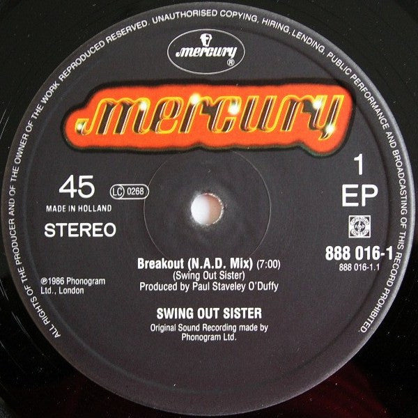 Swing Out Sister : Breakout (12", EP)