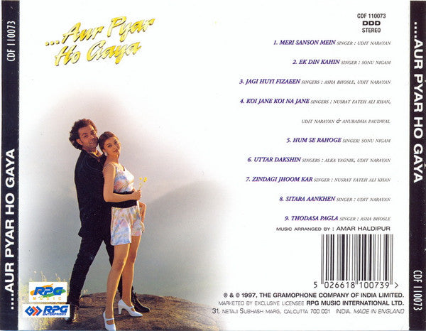 Nusrat Fateh Ali Khan, Javed Akhtar : ...Aur Pyar Ho Gaya (CD, Album)