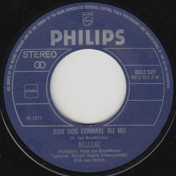 Nelleke : Souvenir Van Jou (7", Single)