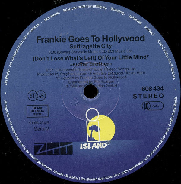 Frankie Goes To Hollywood : Rage Hard (+) (12", Maxi, ZTT)