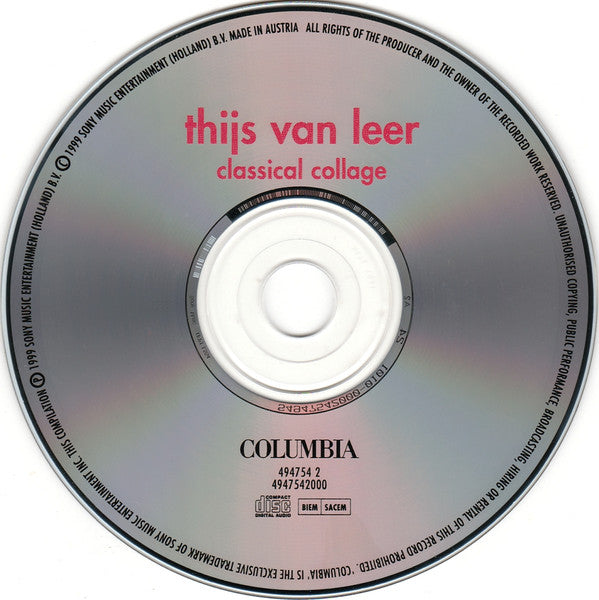 Thijs van Leer : Classical Collage (CD, Comp)