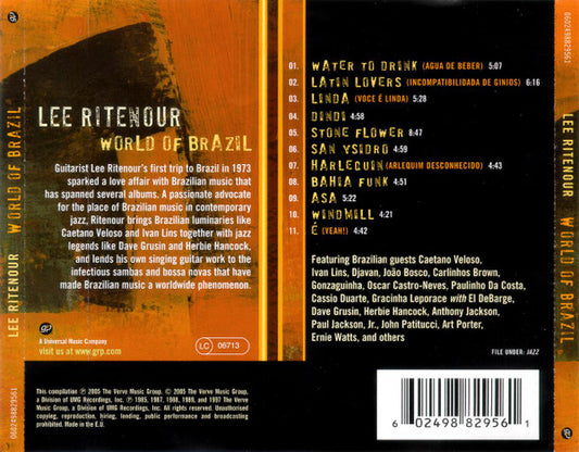 Lee Ritenour : World Of Brazil (CD, Comp)