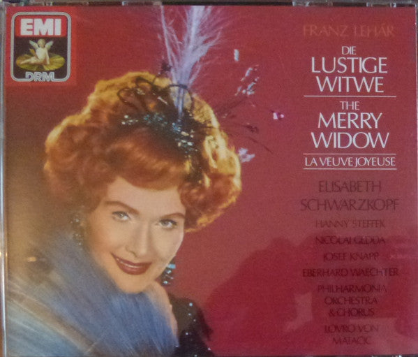 Franz Lehár - Elisabeth Schwarzkopf, Hanny Steffek, Nicolai Gedda, Josef Knapp (2), Eberhard Wächter, Philharmonia Orchestra & Philharmonia Chorus, Lovro Von Matacic : Die Lustige Witwe - The Merry Widow - La Veuve Joyeuse (2xCD, Album, RE, RM)