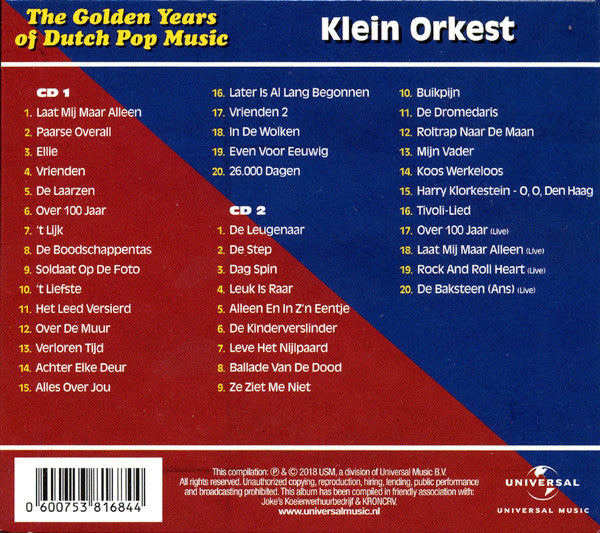 Klein Orkest : The Golden Years Of Dutch Pop Music (Compleet & Meer) (2xCD, Comp)