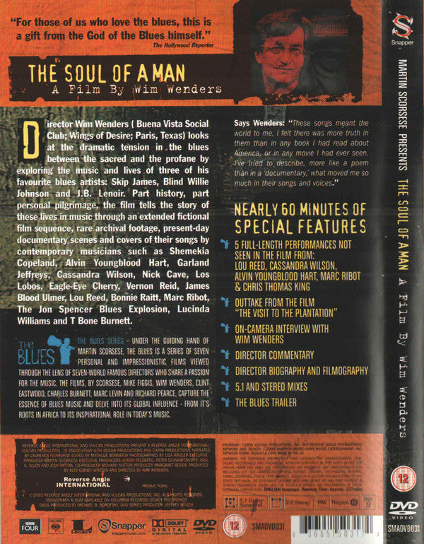 Various : Martin Scorsese Presents The Blues - The Soul Of A Man (DVD-V, Multichannel, PAL, 5.1)