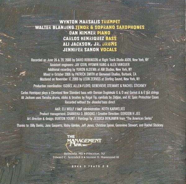 Wynton Marsalis : From The Plantation To The Penitentiary (CD, Album)