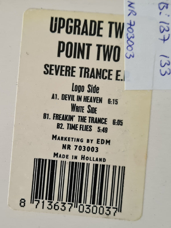 Upgrade Two Point Two : Severe Trance EP (12", EP)