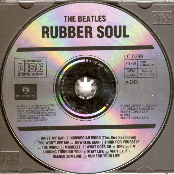 The Beatles : Rubber Soul (CD, Album, RE)