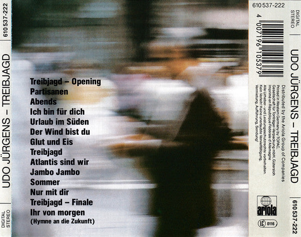 Udo Jürgens : Treibjagd (CD, Album)