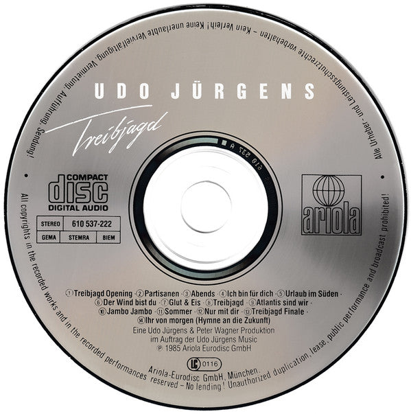 Udo Jürgens : Treibjagd (CD, Album)