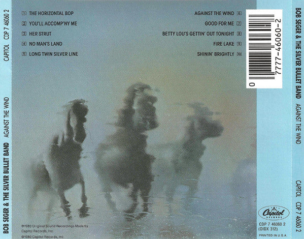 Bob Seger And The Silver Bullet Band : Against The Wind (CD, Album)