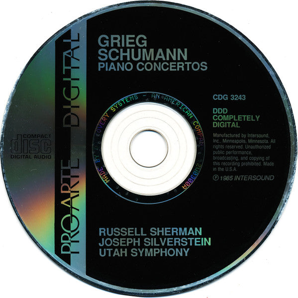 Russell Sherman, Joseph Silverstein, Utah Symphony Orchestra : Grieg - Schumann Piano Concertos (CD, Album)