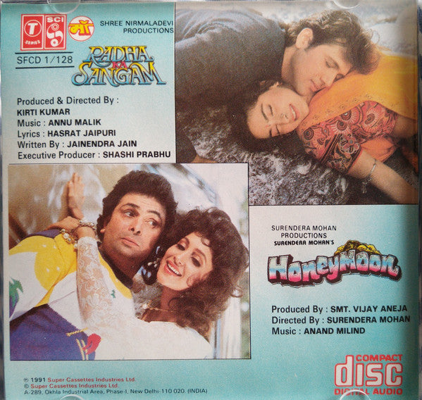 Anu Malik / Anand Milind : Radha Ka Sangam / Honeymoon (CD, Comp)
