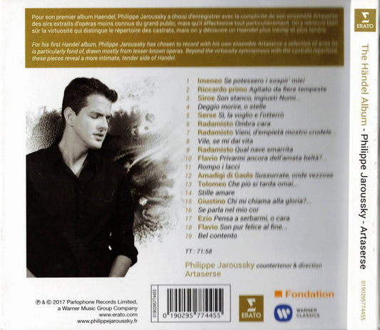 Georg Friedrich Händel, Philippe Jaroussky, Ensemble Artaserse : The Händel Album (CD, Album)