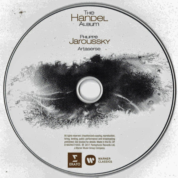 Georg Friedrich Händel, Philippe Jaroussky, Ensemble Artaserse : The Händel Album (CD, Album)