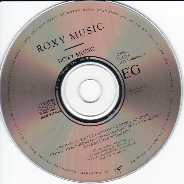 Roxy Music : Roxy Music (CD, Album, RE, RP)