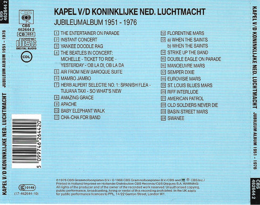 Kapel Van De Koninklijke Luchtmacht : Jubileumalbum 1951 - 1976 (CD, Comp)