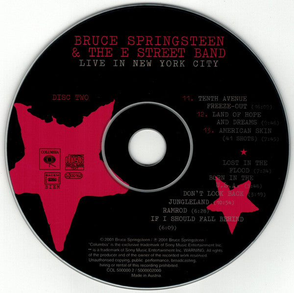 Bruce Springsteen & The E-Street Band : Live In New York City (2xCD, Album)